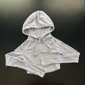 Gymshark ribbed knit cropped hoodie